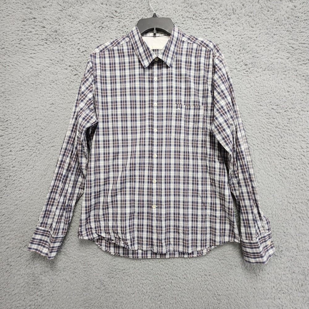 J Lindeberg Ward Shirt Mens XL (Fits Slim) Long Sleeve Clan Check Plaid PLS READ - Picture 2 of 12